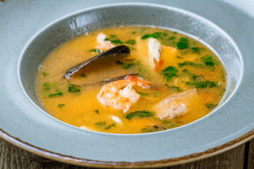 fish soup with seafood