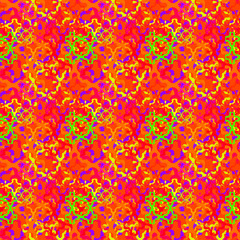 Seamless background pattern with colored varied squares.