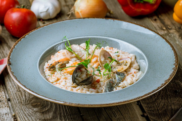 risotto with seafood