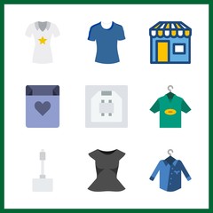 store icons set. card, cheerful, advertising and store graphic works