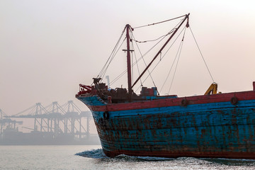 ship in the port