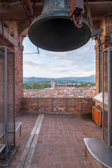 Lucca Italy seen from the Clock Tower (Torre delle Ore)