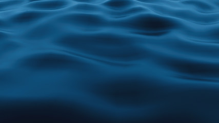 Wavy Satin Fabric Blue