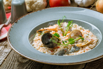 risotto with seafood