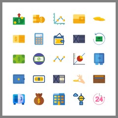 bank icon. safebox and check vector icons in bank set. Use this illustration for bank works.