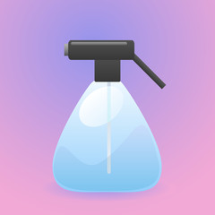 Plastic spray bottle vector illustration