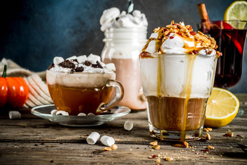 Autumn winter warm drinks