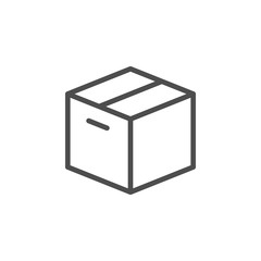 Close box line icon