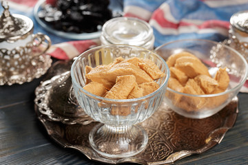 sunflower halva on the table.