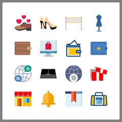 shopping icon. sport bag and browser vector icons in shopping set. Use this illustration for shopping works.