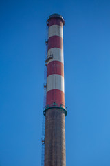 Detailed part view, industrial complex of oil refinery