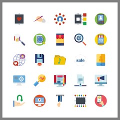 online icons set. casual, forward, advertise and commerce graphic works