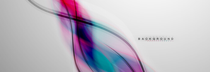 Smooth blur wave background