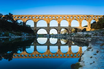Crédence de cuisine en verre imprimé Pont du Gard Pont du Gard