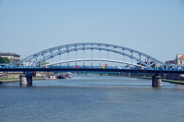 Obraz premium view of the Vistula River in Krakow
