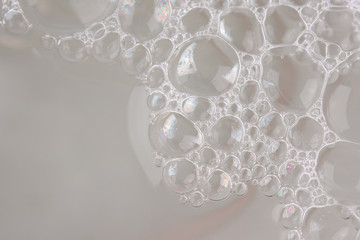 white foam texture abstract background closeup