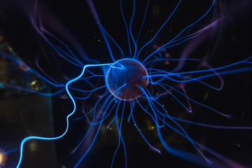 Close up of Plasma globe