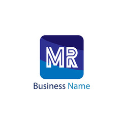 Obraz premium Initial Letter MR Logo Template Design