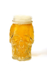 Beer in a Skull glass