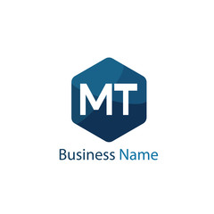 Initial Letter MT Logo Template Design