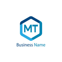 Initial Letter MT Logo Template Design
