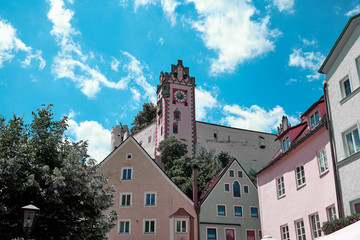 Fototapeta na wymiar Architecture of Fussen, Germany