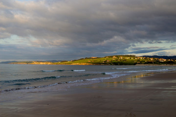 sunset light over Comillas