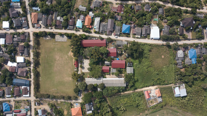 Aerial View of Village