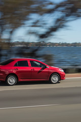 Fototapeta premium Motion blur of a car