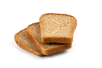 Fresh bread isolated on white