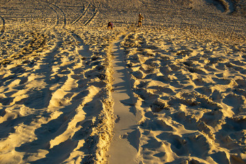 Lancelin at sunset dunes landscape