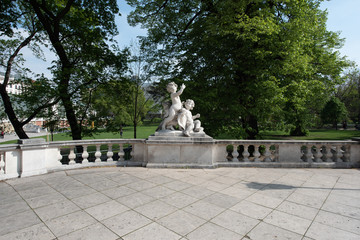 Obraz premium historical monument in vienna city austria