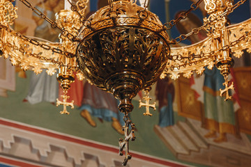 interior of Kiev Pechersk Lavra church