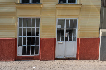 old wooden door and windows