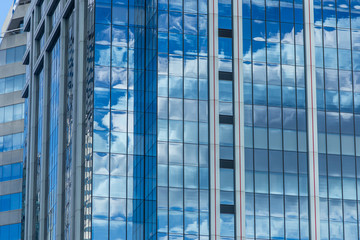 Obraz premium Dettail of a glass building australian architecture