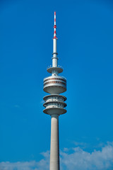 Fototapeta premium he Olympic Tower in the Olympic Park, Munich.