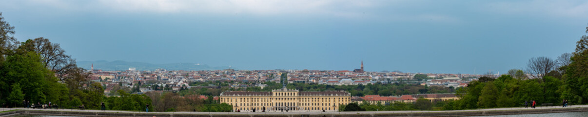 Fototapeta na wymiar panorama of the sity vienna austria