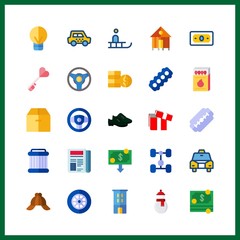 new icons set. stack, modern, rent and deposit graphic works