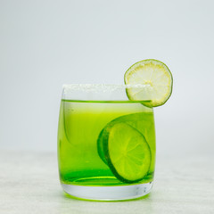 mojito cocktail on white background
