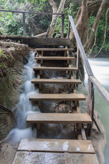 Huaymaekamin Waterfall is beautiful waterfall in Kanchanaburi , Thailand