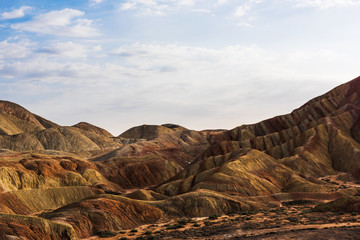 Danxia landform in Zhangye, China. Nature, Beauty