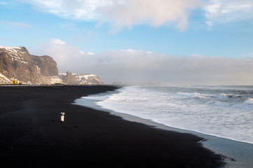 Black sand beach in Iceland