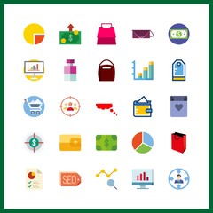 market icon. shopping cart and poland vector icons in market set. Use this illustration for market works.