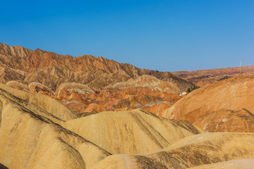 Danxia landform in Zhangye, China. Nature, Beauty