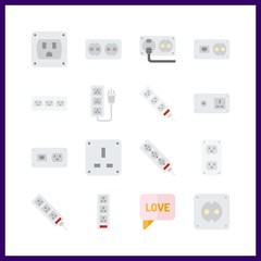 16 conversation icon. Vector illustration conversation set. chat and socket icons for conversation works