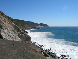 Fototapeta na wymiar California Coast mountains