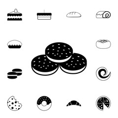 Sweet buns icon. Detailed set of Bakery. Premium graphic design. One of the collection icons for websites, web design, mobile app
