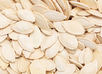 Pumpkin seeds as a background