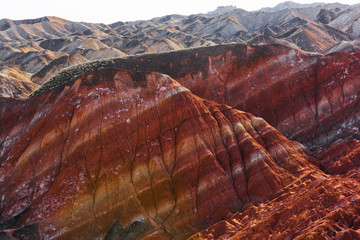 Colour mountain, danxia landform, Zhangye,Gansu,China