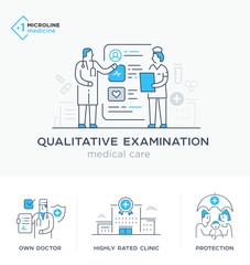 Medical illustrations icons